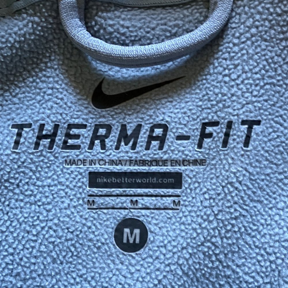 Black/ Gray Therma-Fit Hoodie Mens M - Picture 9 of 12